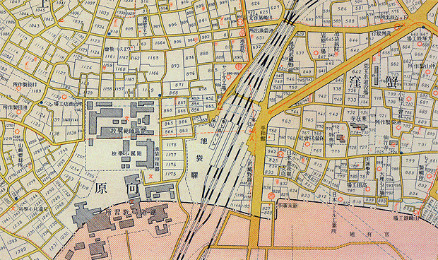 昭和4年 1929年 池袋駅周辺地図を眺める Xwin Ii Weblog