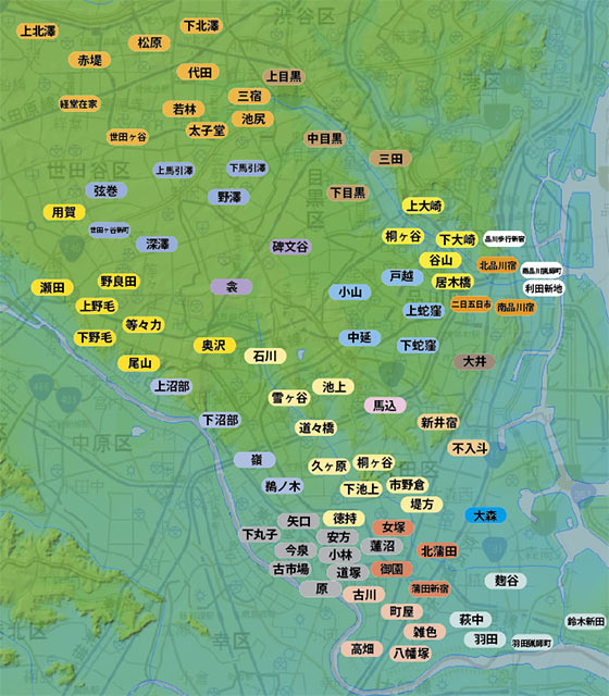 地図で見る 東京府荏原郡における明治期の町村制施行時の変遷過程 Xwin Ii Weblog